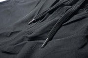 Black High-Impact Sports Shorts for Men - Material View